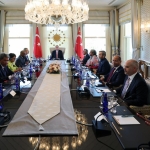 Cumhurbaşkanı Erdoğan, D-8 Ekonomik İşbirliği Teşkilatı Dışişleri Bakanlarını kabul etti