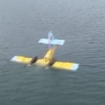 Yangın söndürme uçağı Bafa Gölü’ne sert iniş yaptı